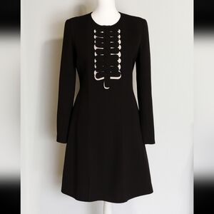 Venus Black Piano Front Dress Size 10 Pleated